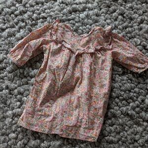 Charming Pink Floral Kids Dress